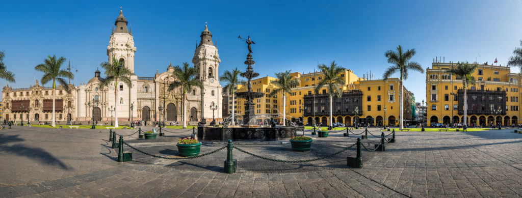 Lima vue panoramique de la cathédrale