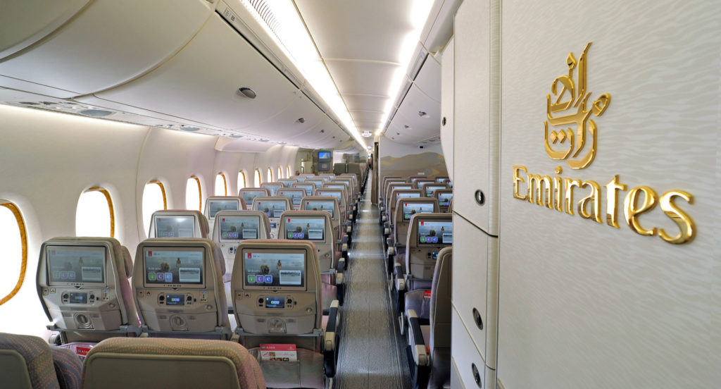 Classe Eco des A380 d'Emirates