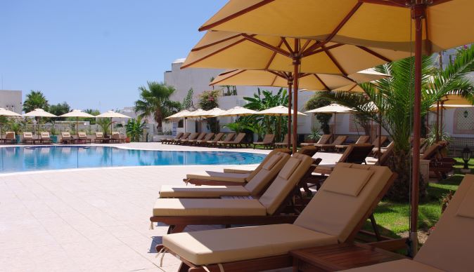 Royal Nozha 4*, Cadre élégant à la piscine. Hammamet, Tunisie